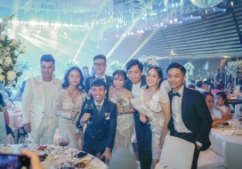 Trấn Thành cùng dàn sao Việt dự đám cưới của con gái đại gia Minh Nhựa